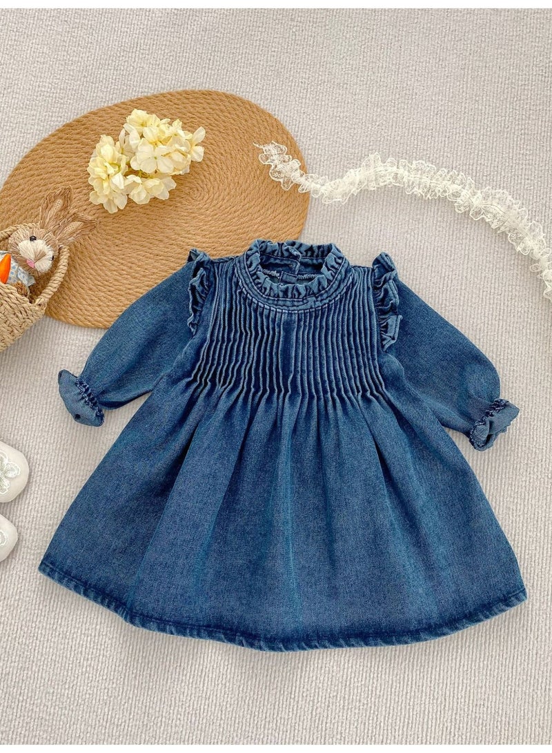 DOOKOO Baby Girls Casual Dresses Newborn Spring Breathable Clothing - Image 4
