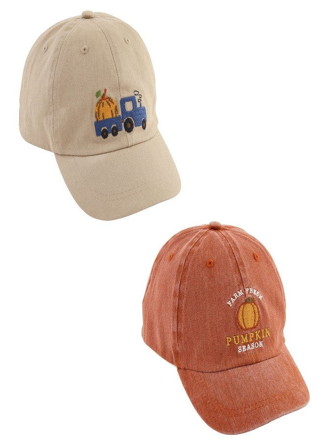 Mud Pie Toddler Pumpkin Patch Hat, Orange - Image 2