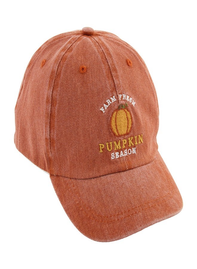 Mud Pie Toddler Pumpkin Patch Hat, Orange - Image 1