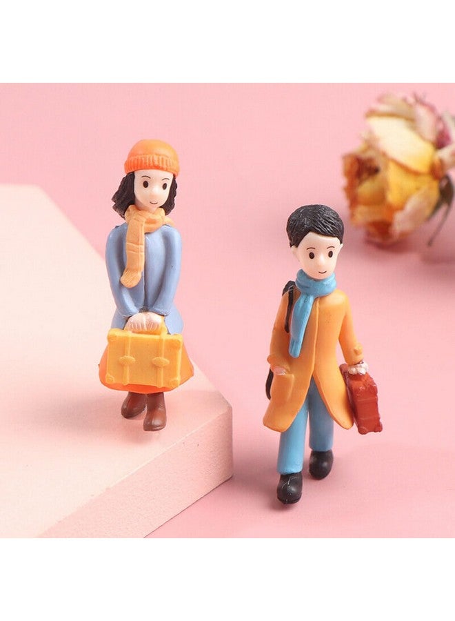 Ascension ألعاب مصغرة رومانسية شتوية للزوجين هدية لصديقته أو صديقها أو الزوج أو الزوجة هدايا يوم الحب مصغرة للمنزل DIY غرفة المعيشة، 1.2 × 5.3 سم، متعددة الألوان - Image 1