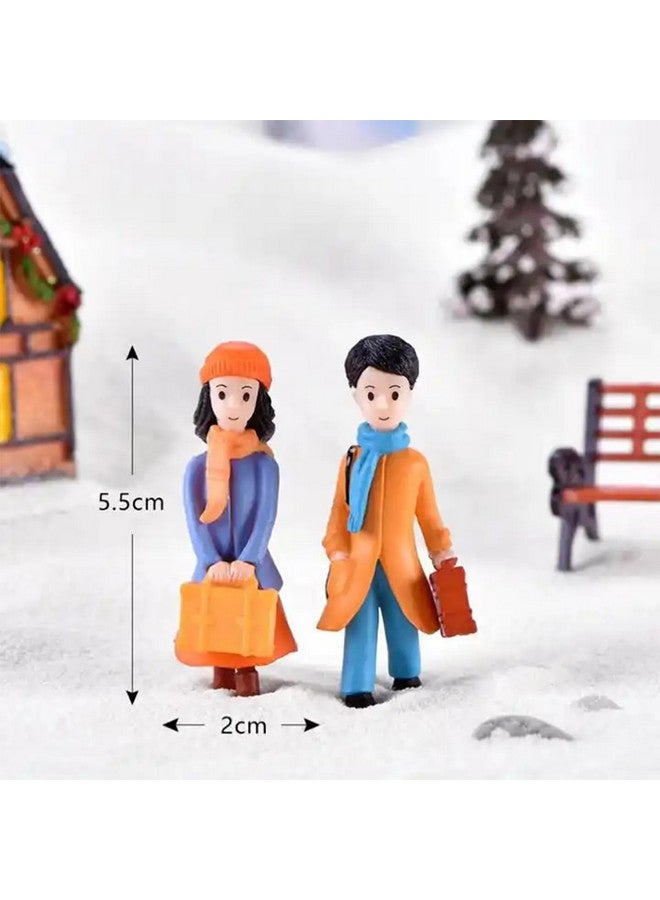Ascension ألعاب مصغرة رومانسية شتوية للزوجين هدية لصديقته أو صديقها أو الزوج أو الزوجة هدايا يوم الحب مصغرة للمنزل DIY غرفة المعيشة، 1.2 × 5.3 سم، متعددة الألوان - Image 5