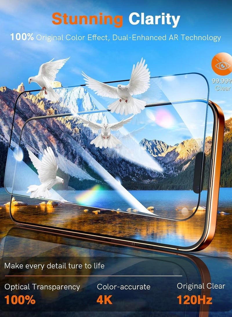 MUDISO iPhone 17 Tempered Glass Premium 9H Hardness Glass For iPhone 17 Anti-Scratch Dustproof Anti-Static Bubble-Free Glass For iPhone 17 6.3-inch - Image 4