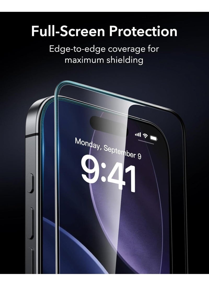 MUDISO iPhone 17 Tempered Glass Premium 9H Hardness Glass For iPhone 17 Anti-Scratch Dustproof Anti-Static Bubble-Free Glass For iPhone 17 6.3-inch - Image 3