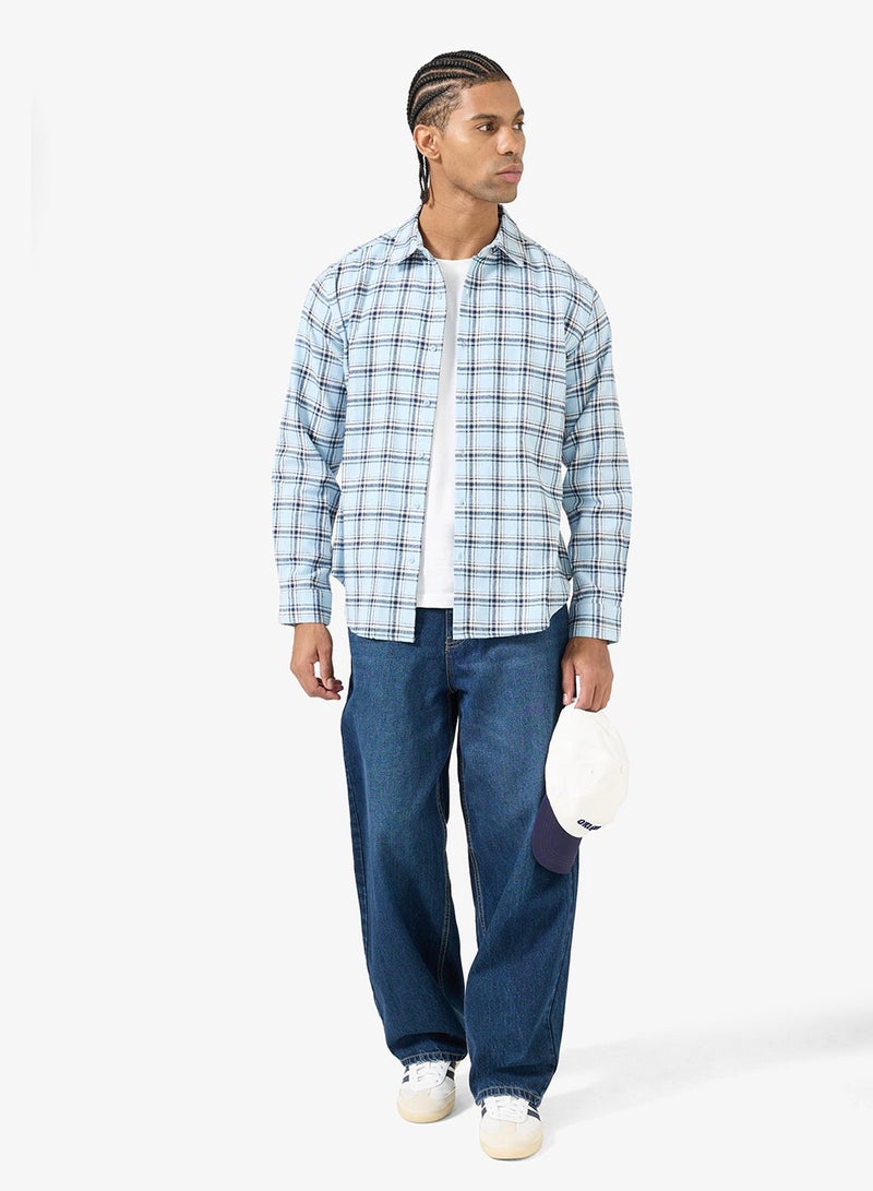 Seventy Five Checked Long Sleeve Regular Fit Shirt - Image 4