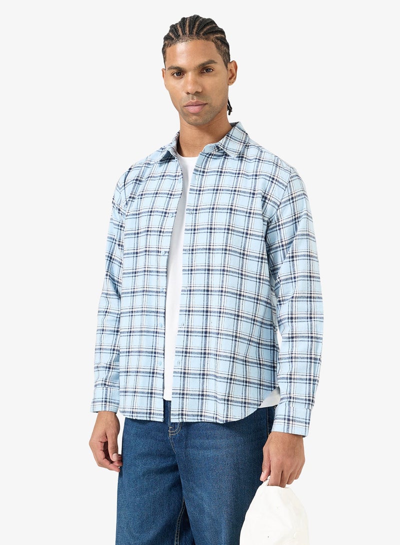 Seventy Five Checked Long Sleeve Regular Fit Shirt - Image 3