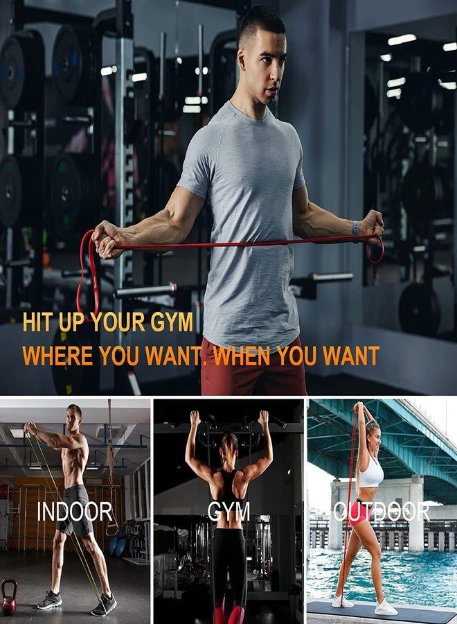 Spike Latex Heavy Resistance Band for Exercise Workout Pull Up Bands Home Exercise Bands Gym Resistance Bands Loop Bands Toning Bands for Men and Women (Black (12 kg-30kg)) - Image 5