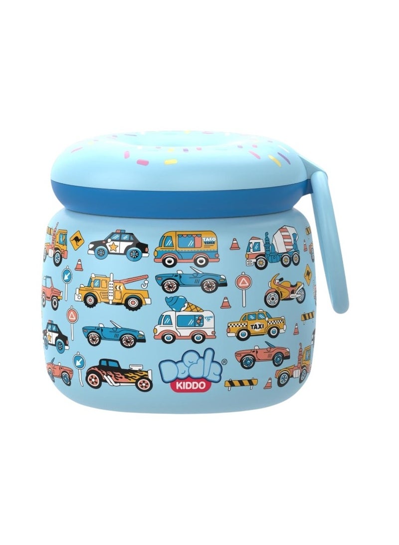Doodle Kiddo Car &Truck Stainless Steel Insulated Food Jar - Image 1