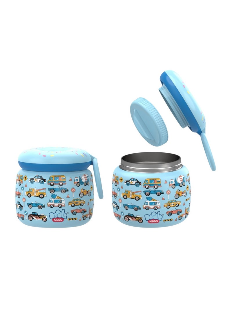 Doodle Kiddo Car &Truck Stainless Steel Insulated Food Jar - Image 2