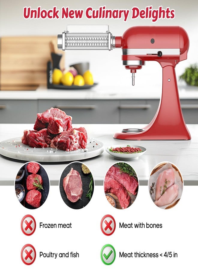 FOCOllK Meat Tenderizer for KitchenAid Mixer - Meat Tenderizing Tool with Clear Cover, Compatible with All KitchenAid Stand Mixers | Effortless Beef/Pork/Lamb Prep & Quick Clean - Image 5
