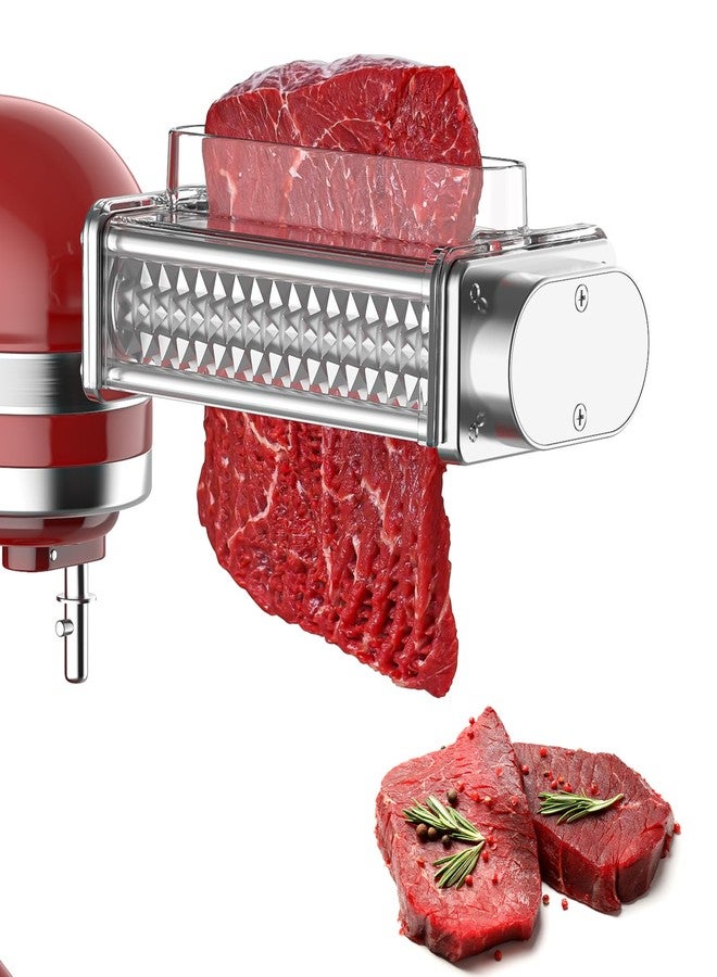 FOCOllK Meat Tenderizer for KitchenAid Mixer - Meat Tenderizing Tool with Clear Cover, Compatible with All KitchenAid Stand Mixers | Effortless Beef/Pork/Lamb Prep & Quick Clean - Image 1