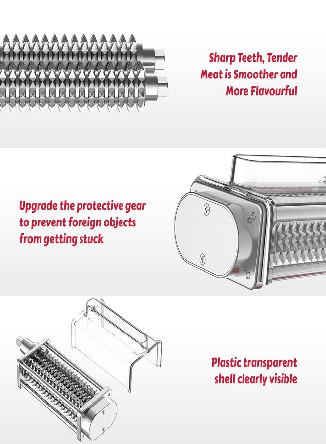 FOCOllK Meat Tenderizer for KitchenAid Mixer - Meat Tenderizing Tool with Clear Cover, Compatible with All KitchenAid Stand Mixers | Effortless Beef/Pork/Lamb Prep & Quick Clean - Image 4