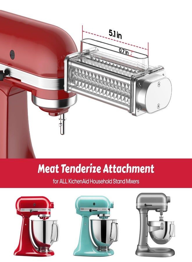 FOCOllK Meat Tenderizer for KitchenAid Mixer - Meat Tenderizing Tool with Clear Cover, Compatible with All KitchenAid Stand Mixers | Effortless Beef/Pork/Lamb Prep & Quick Clean - Image 2