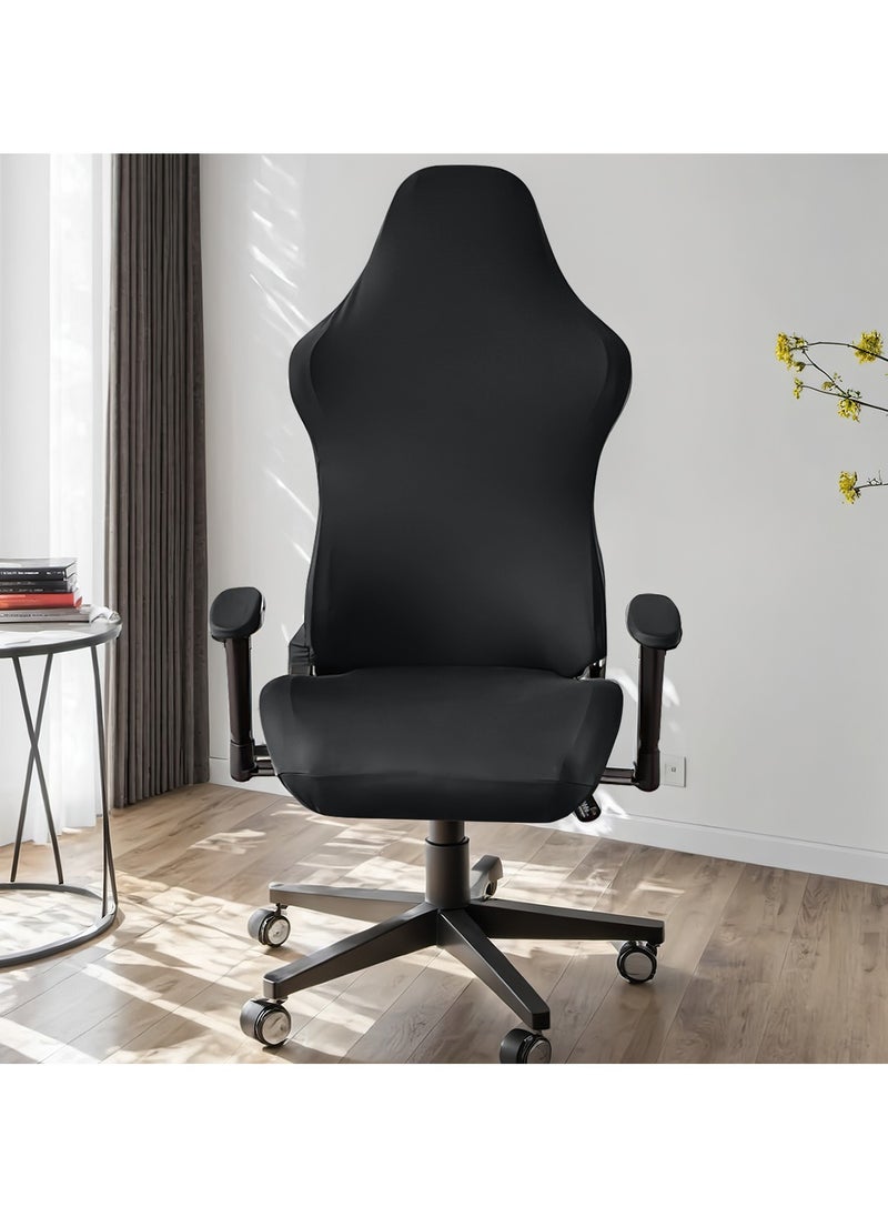 DUNISO Gaming Chair Covers Stretch Washable Computer Chair Slipcovers for Armchair, Swivel Chair, Reclining Racing Gaming Chair,Computer boss Chair ( Dark Gray)  - Image 2