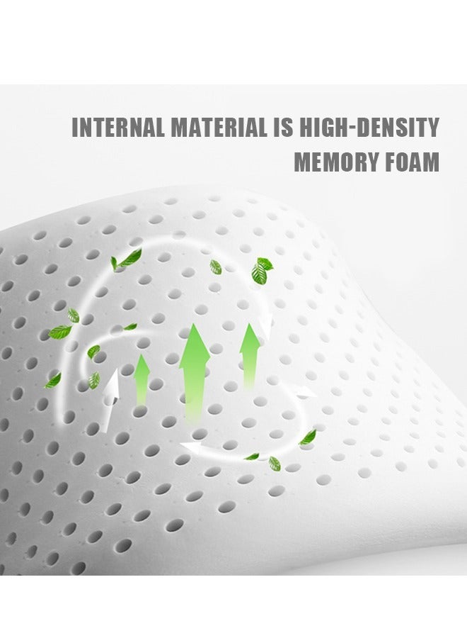 2 Pcs Universal Car Center Console Knee Cushion Soft Pad Car Knee Cushion Car Armrest Support Car Pillow Auto Knee Leg Elbow Pad Soft Arm Automotive Interior Accessories for Car (White) - Image 3