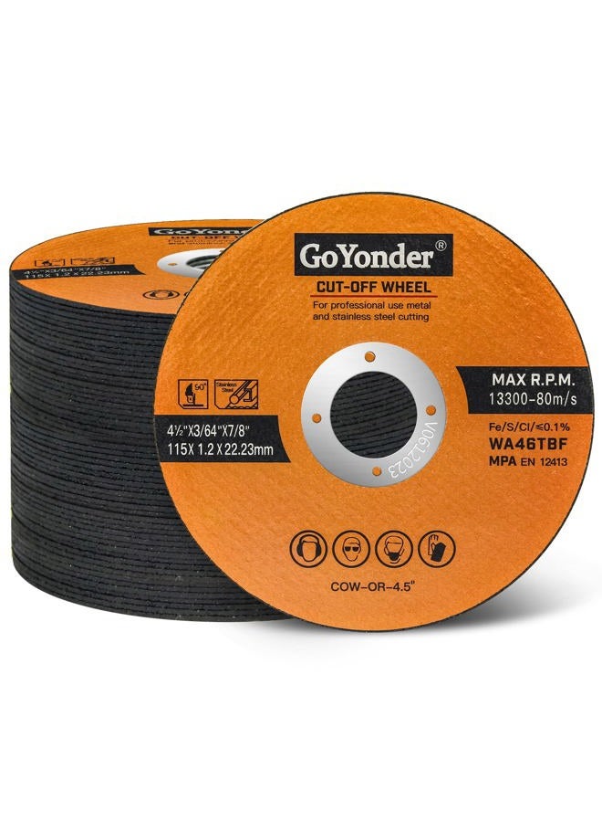 GoYonder 75 x 1 mm Ultra Thin Stainless Steel Cutting Discs for Angle Grinder, 3" Cutting Blades for Metal, Stainless Steel 50 Packs - Image 2
