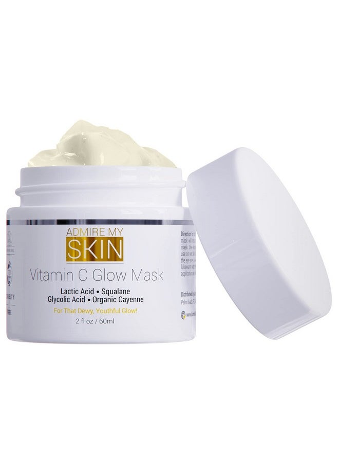 Vitamin C Mask for Face - Brightening Face Masks Skin Care Contains Glycolic Acid and Lactic Acid + Squalane Oil - Hydrating Beauty Face Mask for Glowing Youthful Skin and Smooth Even Skin Tone 2oz - pzsku/ZADD0E483ABF67BD64ADEZ/45/_/1730785724/577d06b2-1b83-4bc0-b33c-daf3c85b64cd