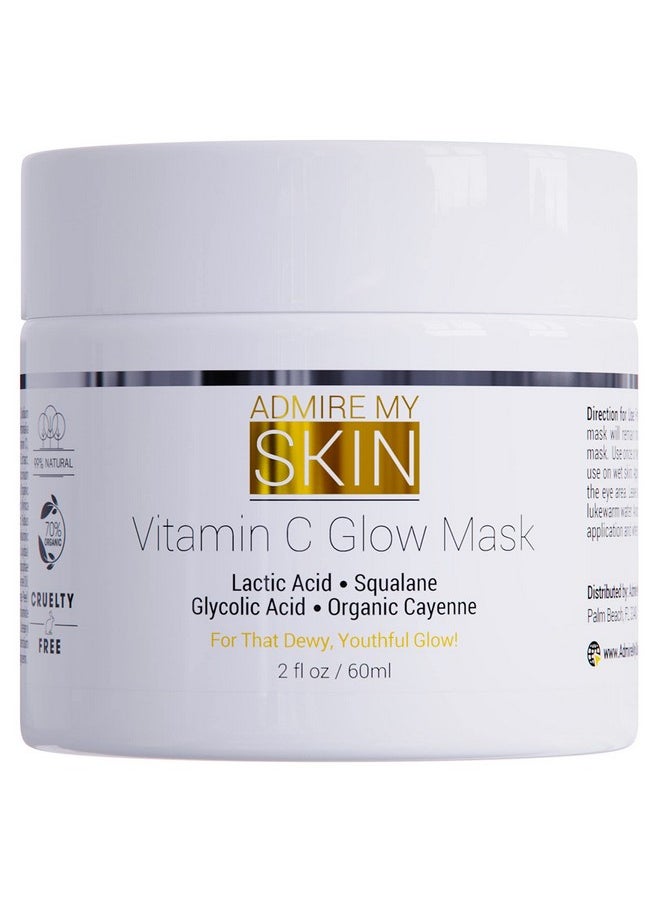 Vitamin C Mask for Face - Brightening Face Masks Skin Care Contains Glycolic Acid and Lactic Acid + Squalane Oil - Hydrating Beauty Face Mask for Glowing Youthful Skin and Smooth Even Skin Tone 2oz - pzsku/ZADD0E483ABF67BD64ADEZ/45/_/1730785747/7ed6d2bb-be68-484f-a42f-4750a6f93d2e