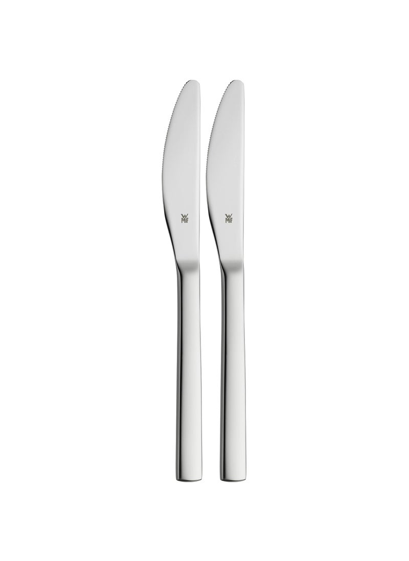 WMF WMF 1291676042 Fruit Knife-Set 2-Piece Nuova Cromargan Stainless Steel 18/10 Polished Silver 19.7 x 3.8 x 2 cm  - Image 1