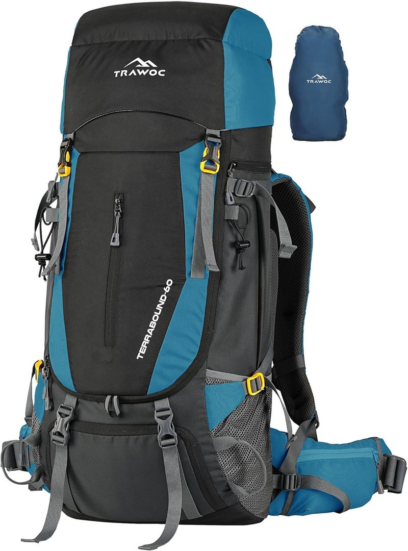 Trawoc حقيبة ظهر ترافوك تيراباوند 60 لتر للتخييم - Image 1