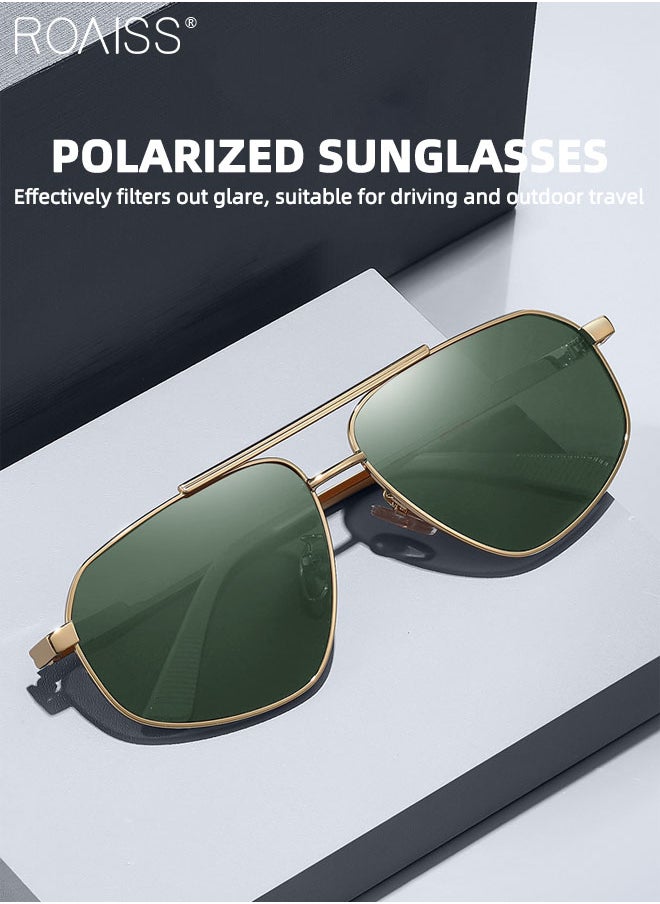 Men's Polarized Driving Aviator Sunglasses, UV400 Protection Sun Glasses with Stainless Steel Frame, Fashion Anti-glare Sun Shades, Suitable for Men Golfing, Fishing, Traveling, 61mm - pzsku/ZADD11698497998486A17Z/45/_/1730714034/2f865bd2-d9a8-4c7a-8785-9488e953e6ce