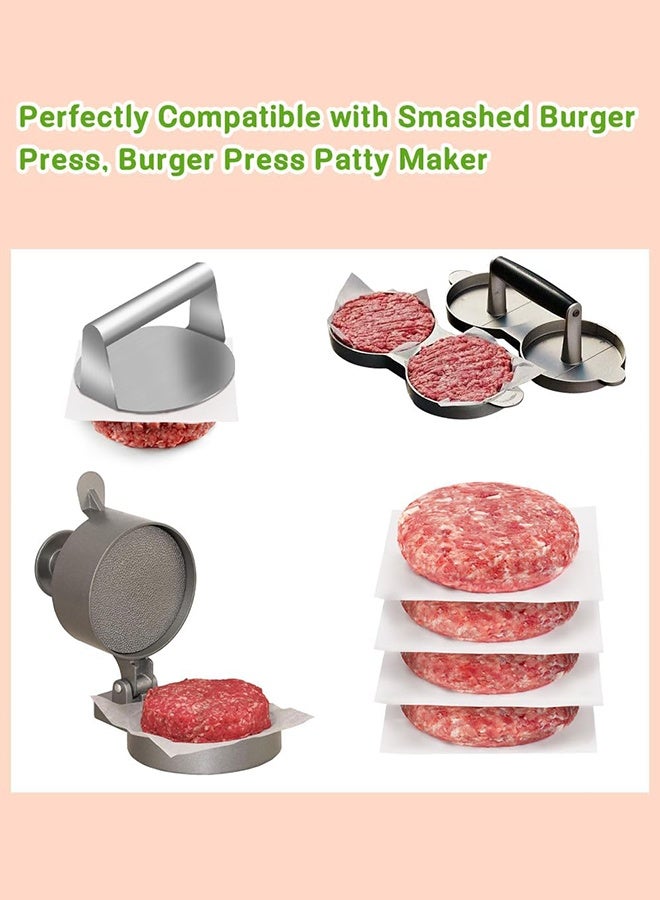 سويت لايف 200 قطعة من ورق البرشمان للخبز، ورق فطيرة الهامبرجر، ورق شمع غير لاصق مربع مقاس 5.5 بوصة لضغط البرجر، قطع بسكويت منفصلة - Image 4