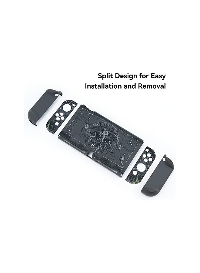 بروماس حافظة حماية نحيفة متوافقة مع نينتندو سويتش OLED وJoy-Con - حافظة جلدية ممتصة للصدمات ومضادة للخدش لجهاز Switch OLED - Image 4