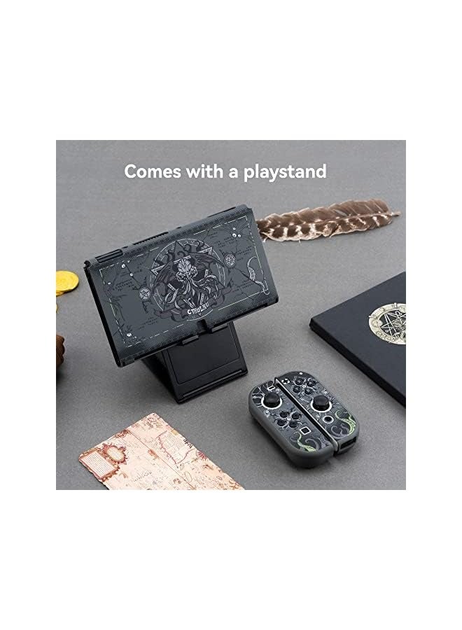 بروماس حافظة حماية نحيفة متوافقة مع نينتندو سويتش OLED وJoy-Con - حافظة جلدية ممتصة للصدمات ومضادة للخدش لجهاز Switch OLED - Image 5