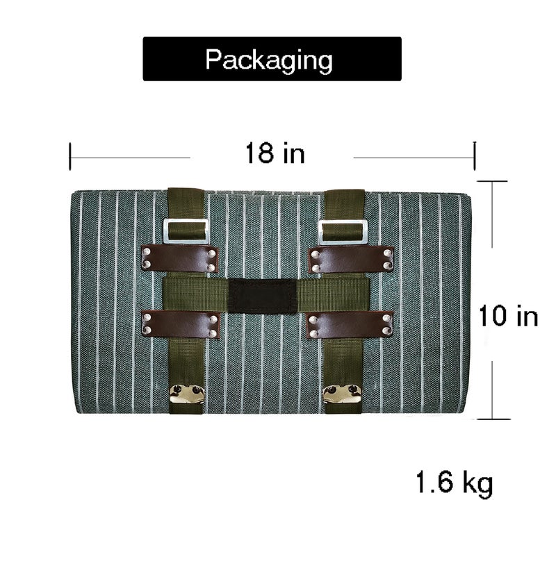 RhinoKraft Unisex Canvas Heavy Duty Holdall Sleeping Bag (Light Green) - Image 4