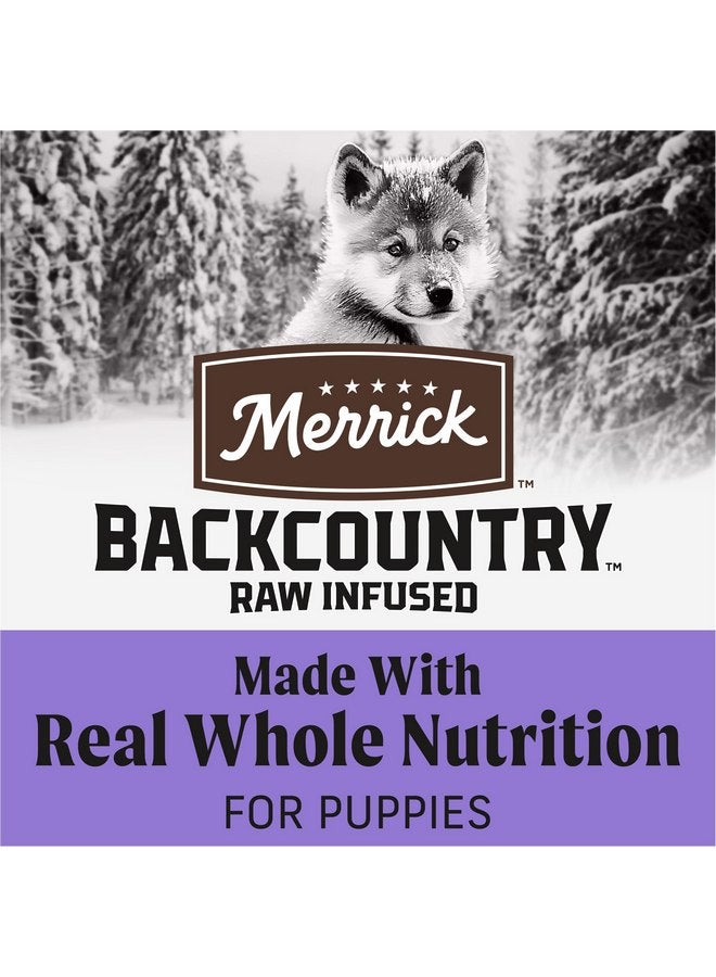 ميريك طعام جاف ممتاز للجراء من Merrick Backcountry Healthy Grains، قطع نيئة مجففة بالتجميد، دجاج - كيس 10.0 رطل - Image 3