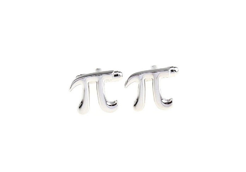 MRCUFF PI 3.1415 Math Pair Cufflinks in a Presentation Gift Box & Polishing Cloth - Image 3