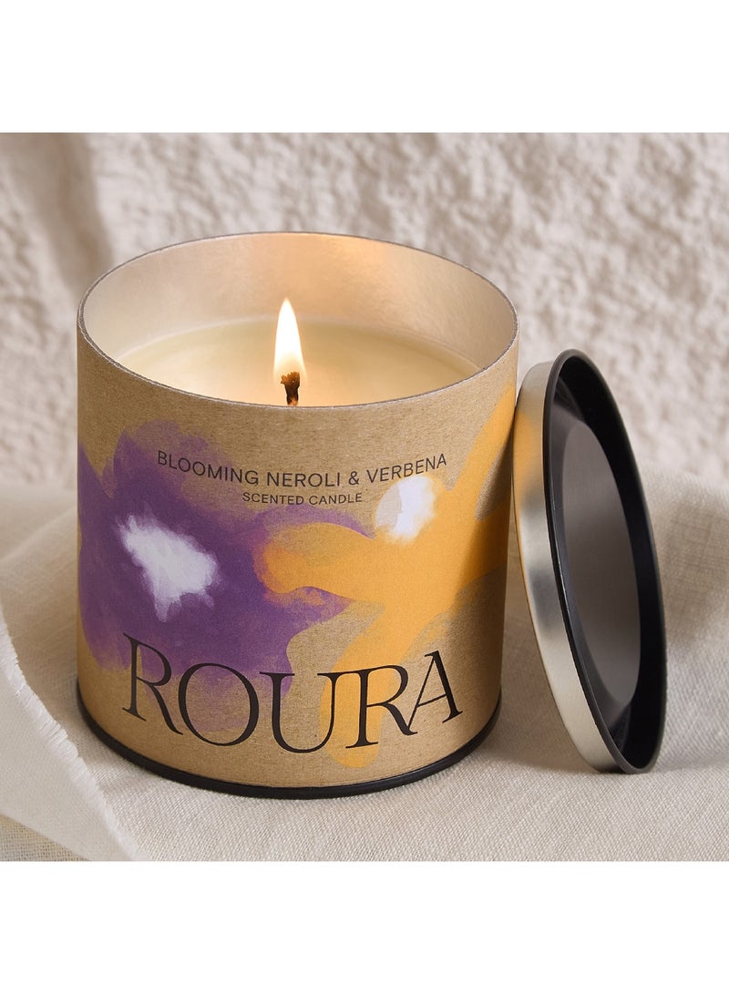 Home Box Roura Cartoon Blooming Neroli and Verbena Scented Pot Candle with Cover 260 g - Image 2