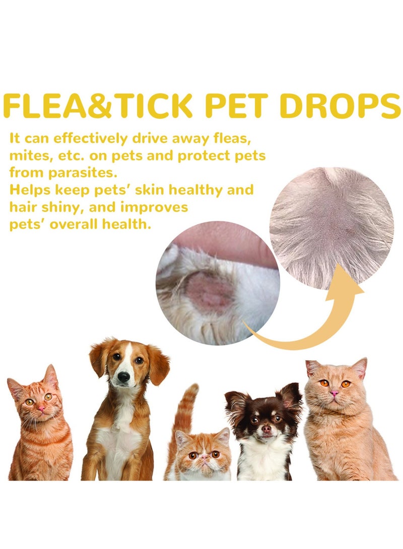 YEGBONG Flea Tick Pet Drops Natural Pet Care Spray, peppermint oil and Eugenol treatment, fresh fragrance, 1ml - Image 3