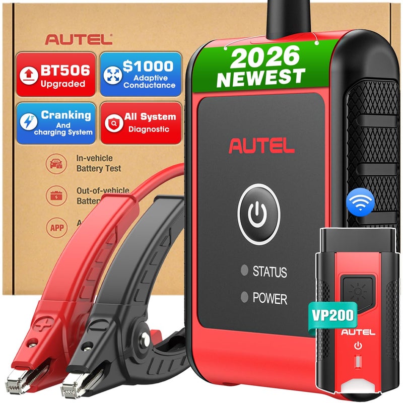 Autel Battery Tester MaxiBAS BT508 Upgraded of BT506 6V 12V 1002000 CCA Load Tester Auto Battery Analyzer Charging Cranking System Adaptive Conductance Worth 1000 All System Diagnostic Tool - Image 2