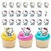 DecoPac Hello Kitty Rings Cupcake Decorations Featuring Hello Kitty and Mimmy Pink And Yellow 24 Pack - Image 3