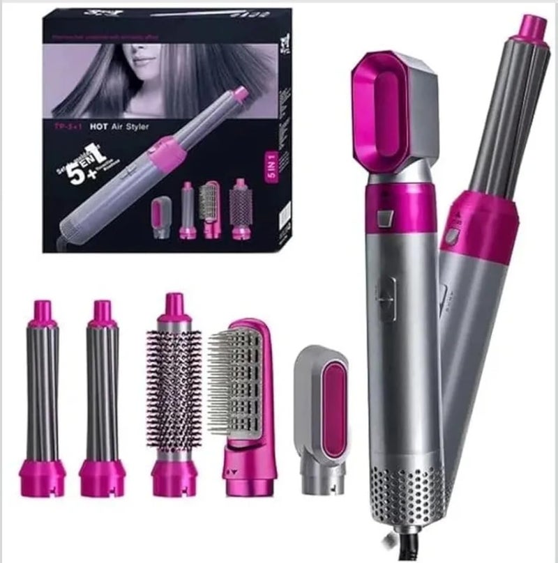 Hair Dryer Brush 5 in 1 Hot Air Styler 1000W - Image 1