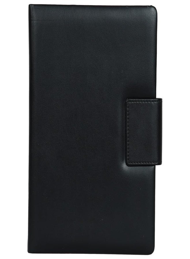 Kitabby - Legacy Flap - A5 Size - Hard Bound Notebook With A Magnetic Overlap - Padded Pu Soft Leather Cover Material - (Black), 192 Pages - Image 3