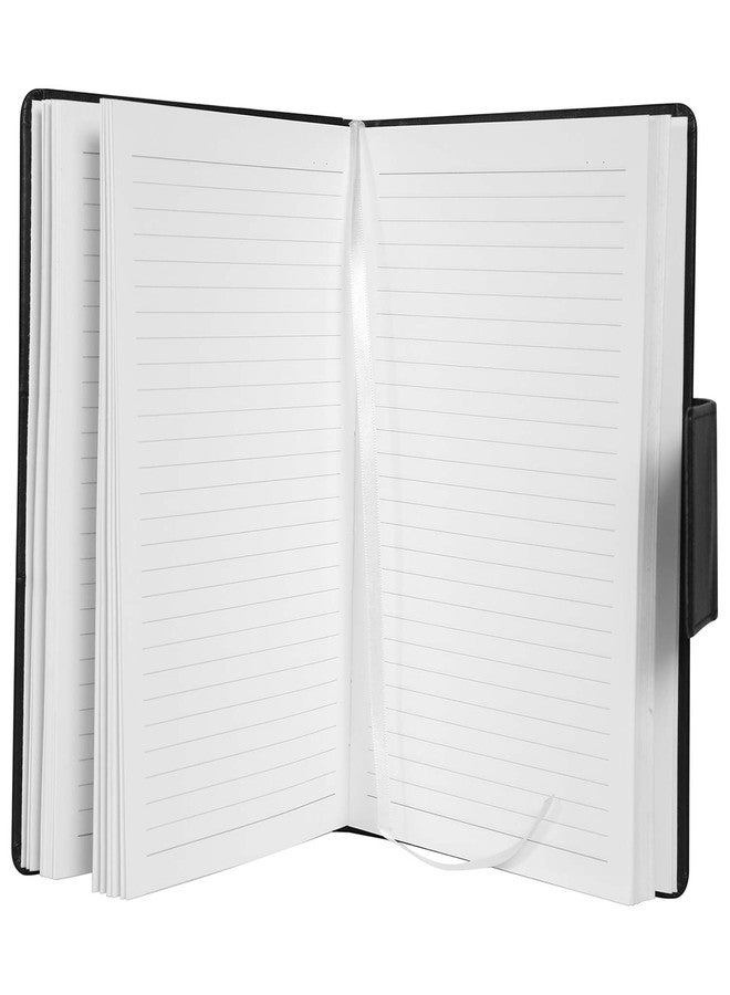 Kitabby - Legacy Flap - A5 Size - Hard Bound Notebook With A Magnetic Overlap - Padded Pu Soft Leather Cover Material - (Black), 192 Pages - Image 5