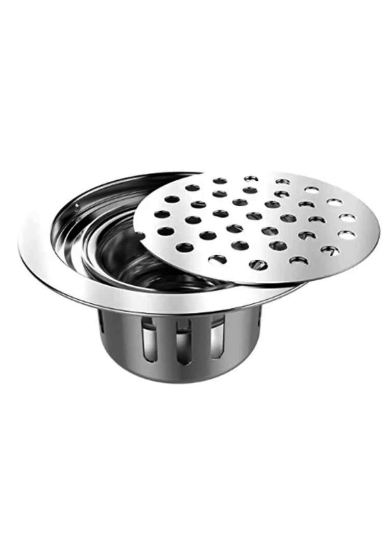 Drizzle DRIZZLE Anti Cockroach Trap 5 Inch Round Stainless Steel with Chrome Finish  - Image 2