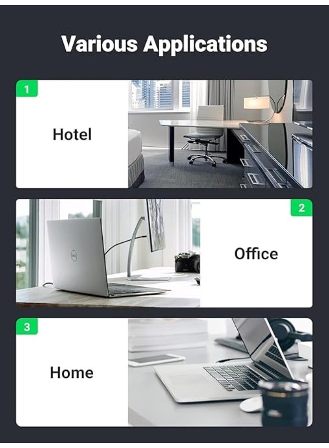 Right Angle Cat7 Ethernet Extension Cables Flat 1.6 FT, Right angle UP 90 Degree LAN Extended Cable Network Patch Cord Male to Female Connector for Router Modem Smart TV PC Computer Laptop 2Packs - Image 5
