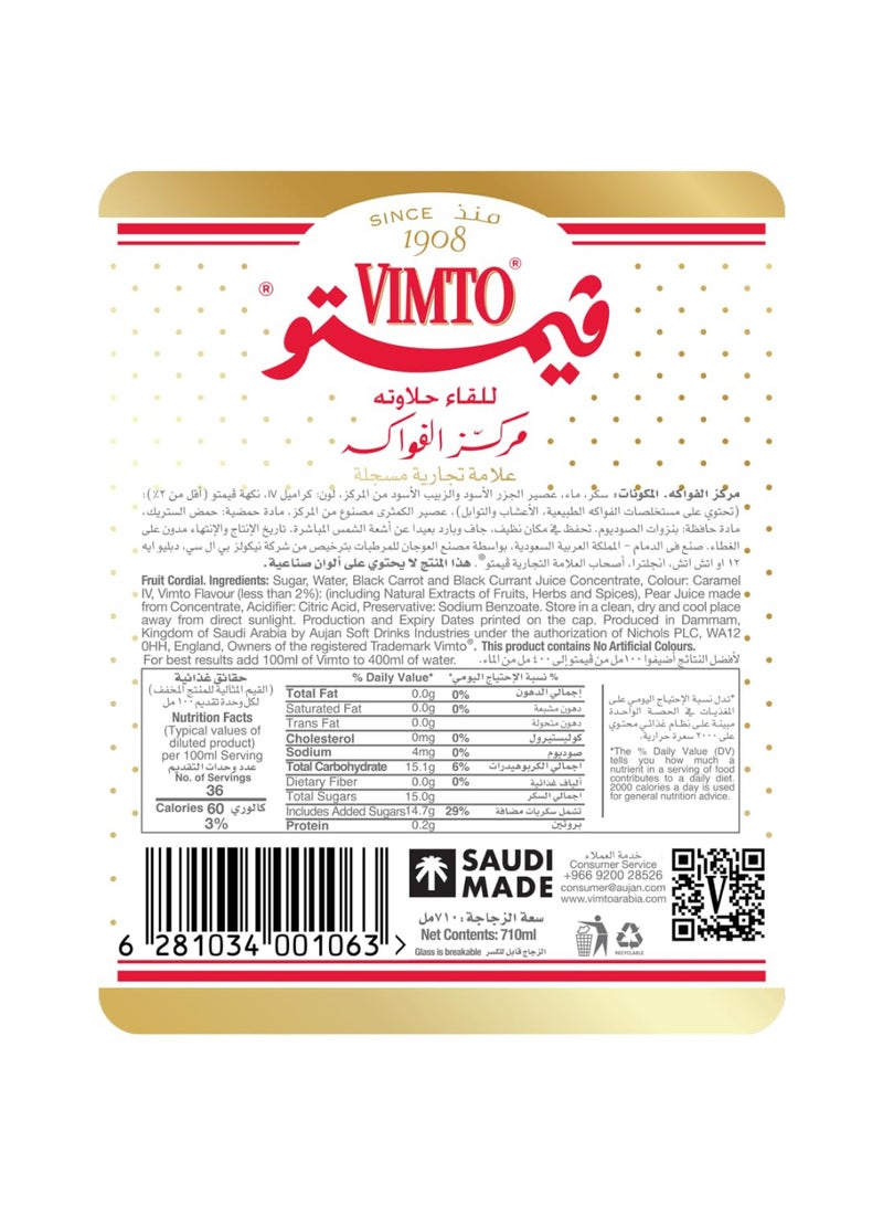 Vimto Fruit Cordial Infused With Rose 710ml - Image 3