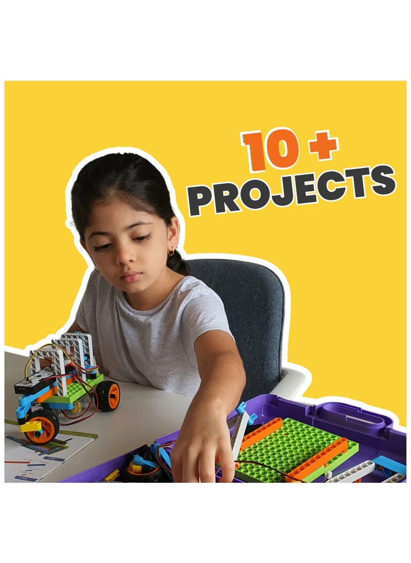 Blix Robotix Logic Blocks, 10+ Frames, Screenless Programming Kit for Ages 8+, Science Kit, Educational DIY Building Set, Construction Toys, Made in India  - Image 2