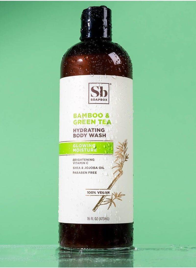Soapbox Soapbox Body Wash, Bamboo & Green Tea - Moisturizing Body Wash Cleanser w/Aloe Vera & Shea Butter | Paraben Free, Gluten Free, Silicone Free, Cruelty Free & Vegan Body Wash, 16oz Bottles (Pack of 3)  - Image 5