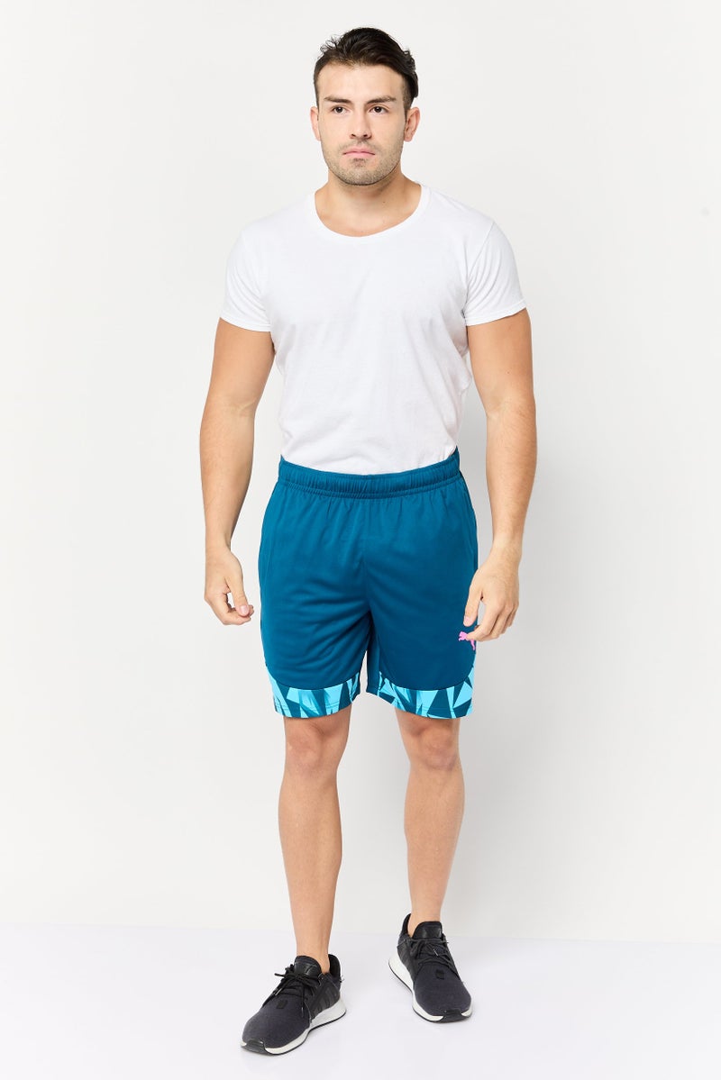 PUMA Men Sportswear Fit Brand Logo Training Jersey Shorts, Teal - Image 2