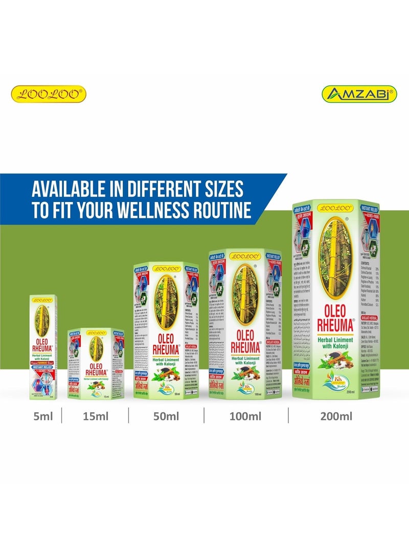 LooLoo Oleo Rheuma Herbal Liniment With Kalonji 50 ML - Image 4