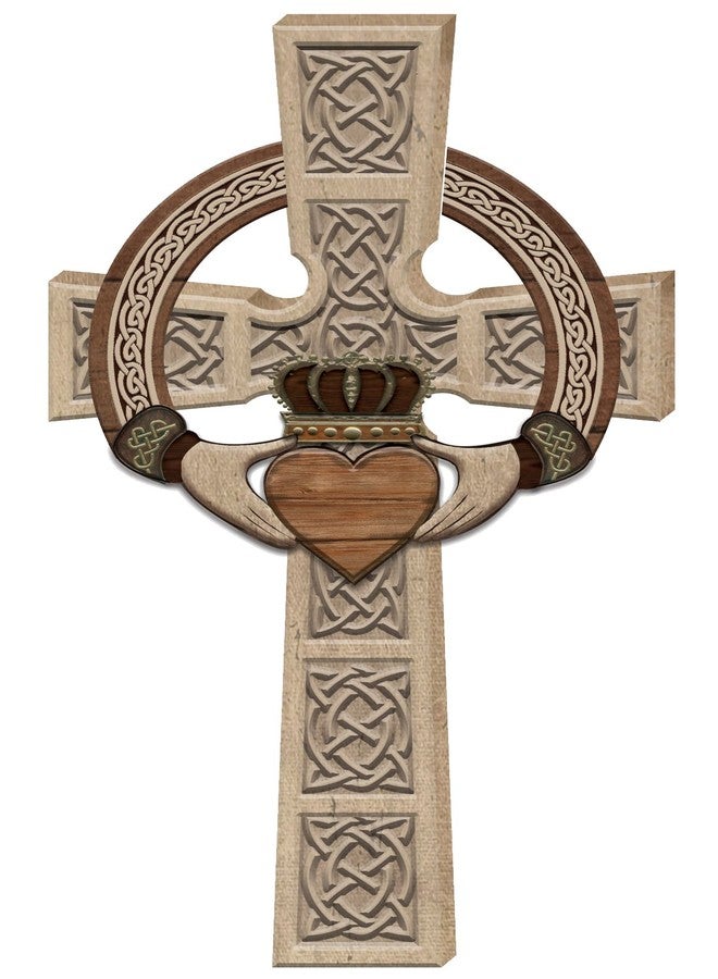كاثيدرال أرت هدية من الدير (صليب كلاداغ الجداري من الدير وهدية كاليفورنيا مع بطاقة، بيج) - Image 1