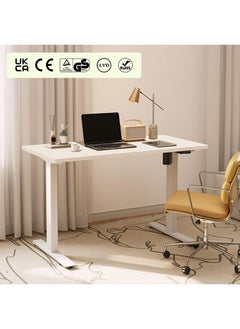 Mahmayi Flexispot EG1 Height-Adjustable Desk Electric 2-Way Telescope with Table Top White, Frame White, 140 x 70 cm  - Image 2