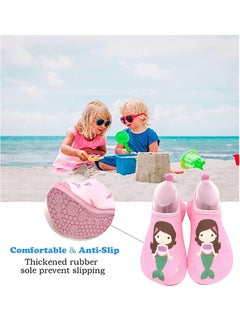 TAPIT Water Shoes Kids Kids Boys Girls Beach Shoes Kids Beach Swim Shoes Non Slip Toddler Kids Aqua Socks Quick Dry Barefoot Aqua Socks for Swinmming Pool Beach Outdoor (Mermaid)  - Image 3