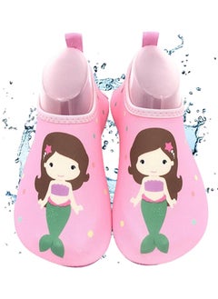TAPIT Water Shoes Kids Kids Boys Girls Beach Shoes Kids Beach Swim Shoes Non Slip Toddler Kids Aqua Socks Quick Dry Barefoot Aqua Socks for Swinmming Pool Beach Outdoor (Mermaid)  - Image 1