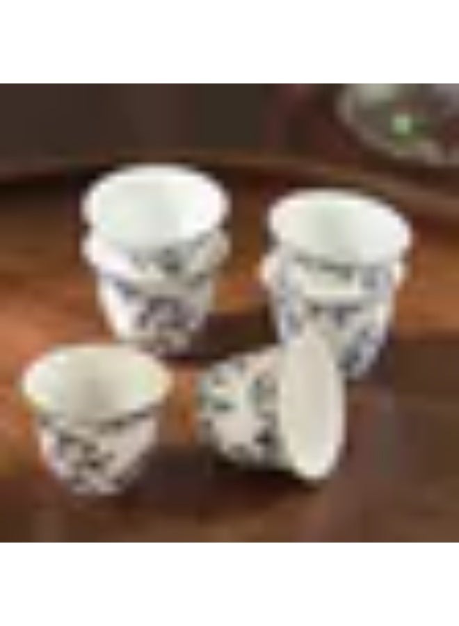 هوم سنتر طقم قهوة كيمونو من البورسلين، 6 قطع - 80 مل، يكفي 6 أشخاص - Image 4