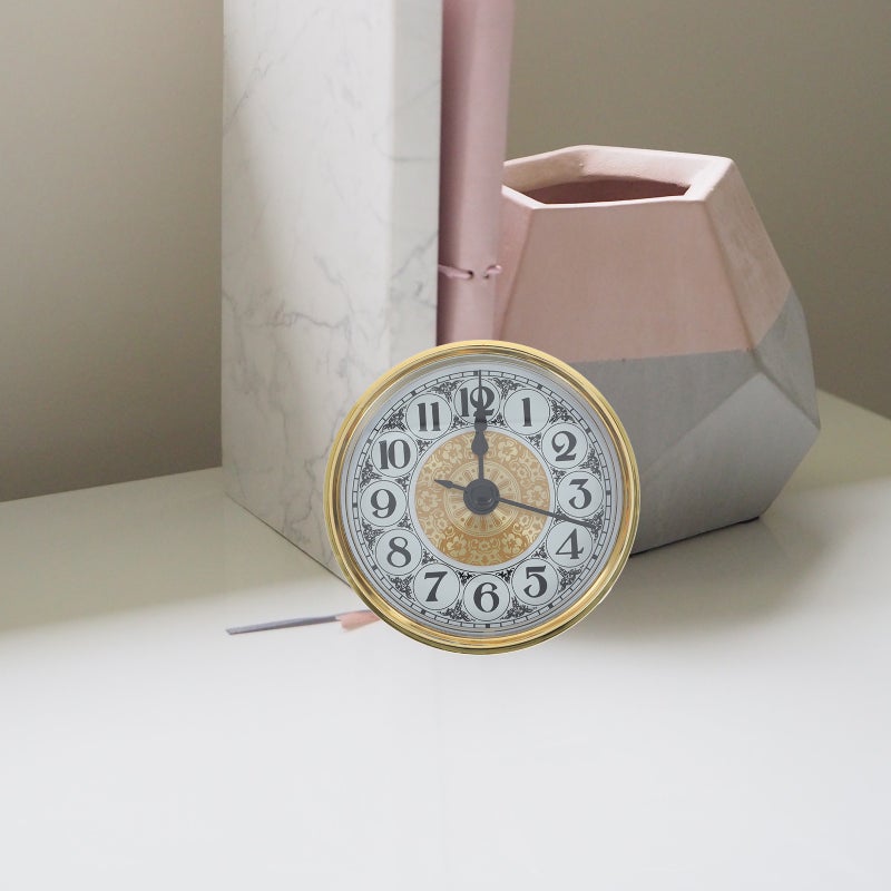 Clock Insert Round Clocks Movement With Arabic Numerals Crafts For Home Office - Image 4